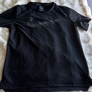 Nike Black Tee with Graphic Swoosh